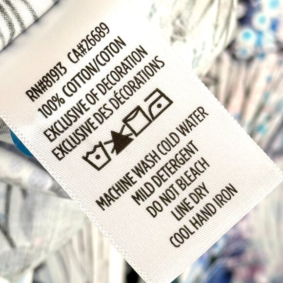 Robert Graham Camasa Shirt Mens L Blue Multicolor Tropical Floral Classic Fit - Picture 10 of 11